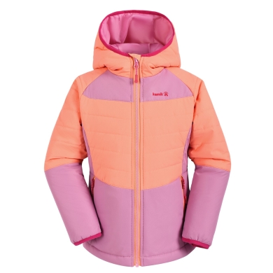 Kamik All-Season Jacket Celeste (windproof, reflective) peach orange girls